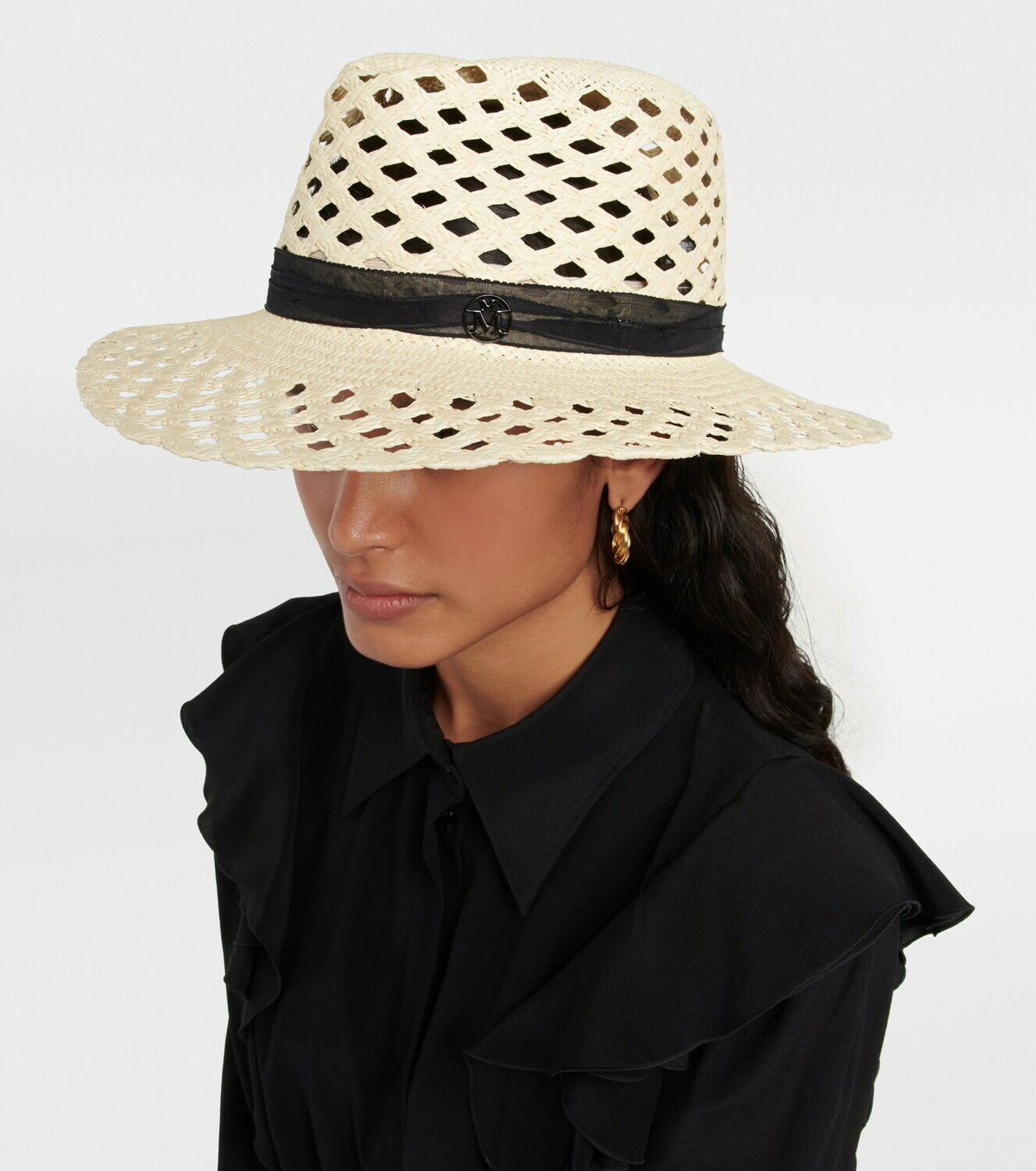 Maison Michel Henrietta straw fedora Maison Michel