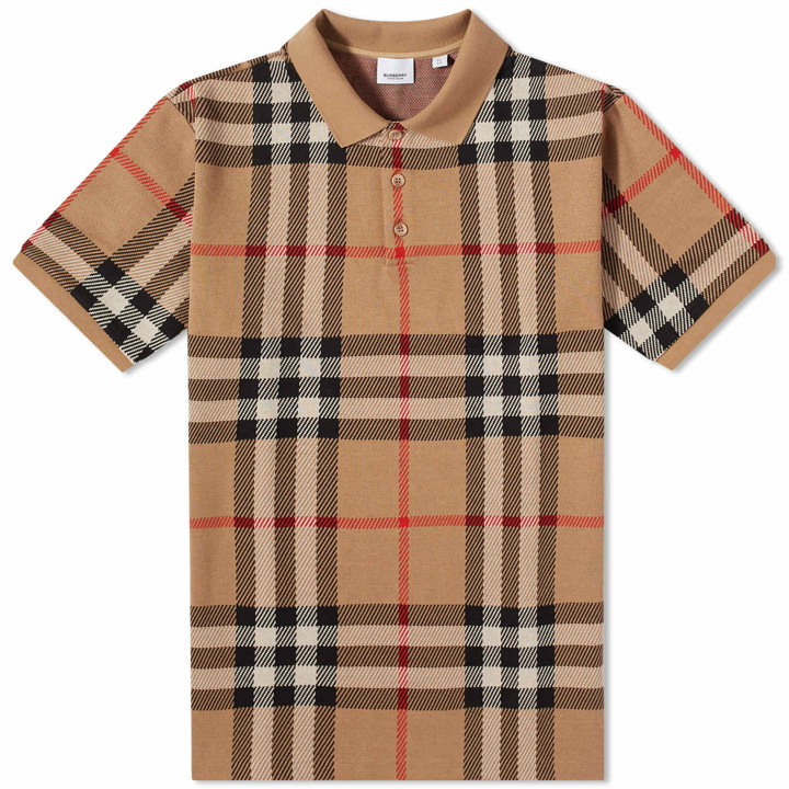 Photo: Burberry Men's Ferry Check Polo Shirt in Archive Beige