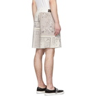 Amiri Off-White Bandana Reconstructed Shorts