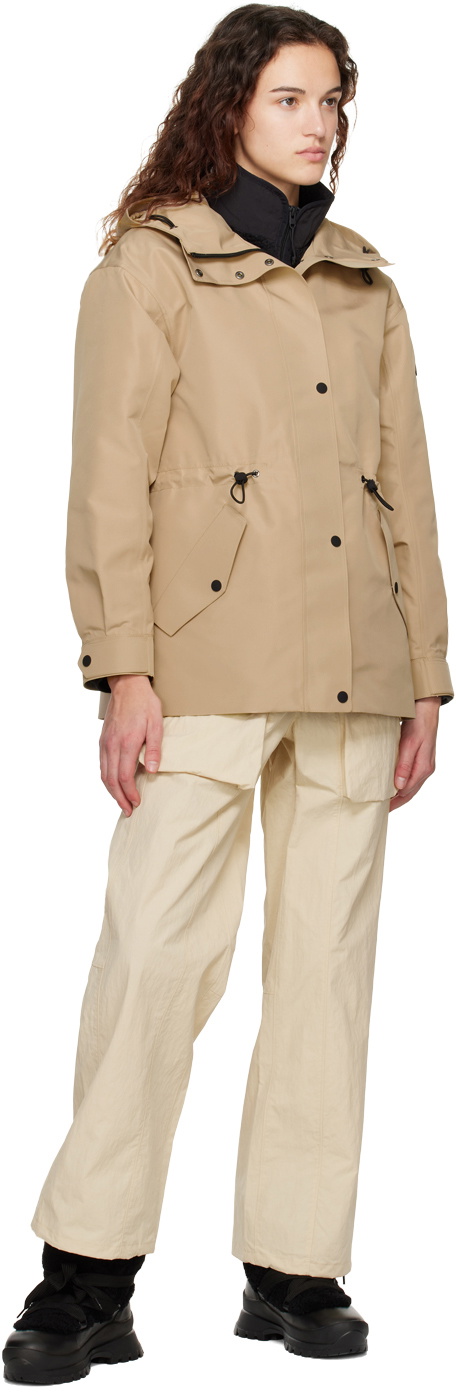 Mackage Beige Carrie Rain Jacket