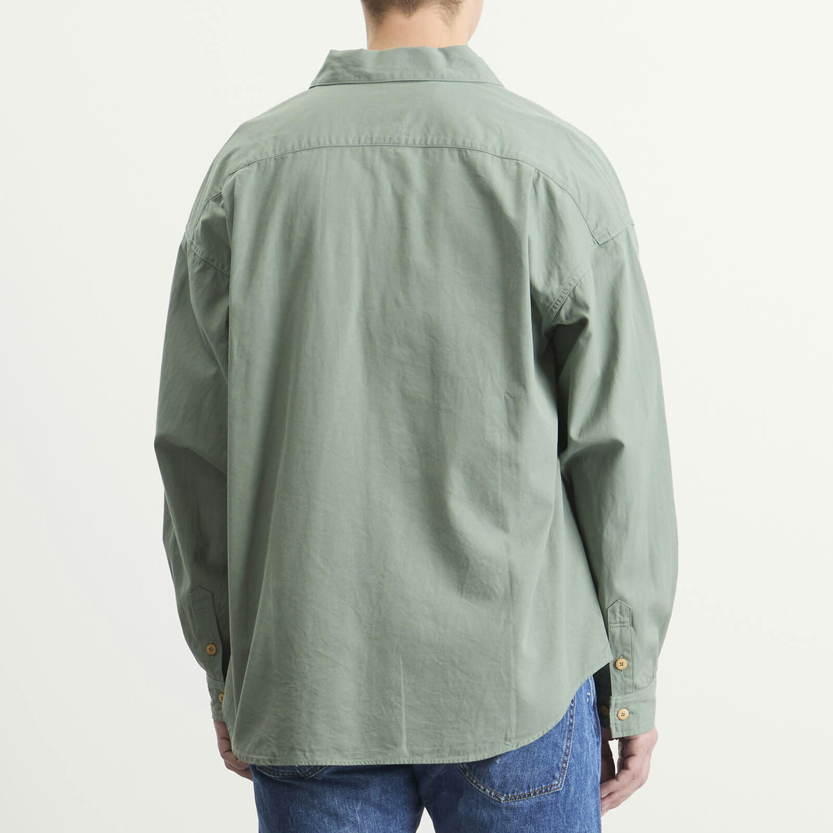 Visvim Men's Palmer Shirt in Light Green Visvim