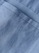 Loro Piana - Kalama Webbing-Trimmed Linen Overshirt - Blue