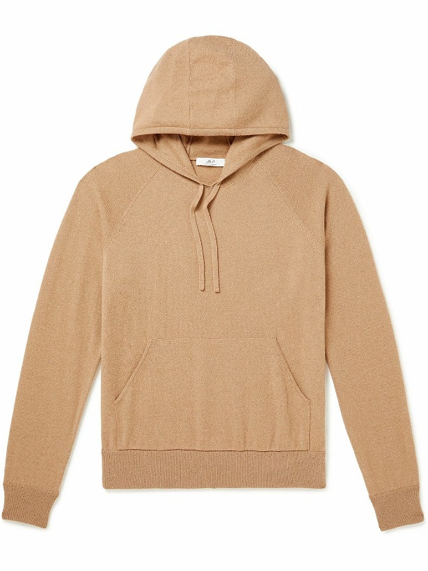 Photo: Mr P. - Wool and Cashmere-Blend Hoodie - Brown