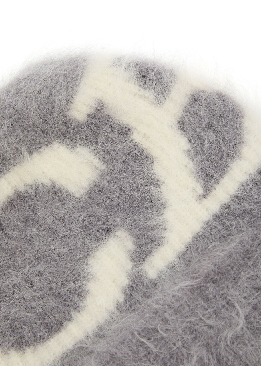 Cole Buxton Logo Brushed Alpaca-blend Beanie - Grey - One Size