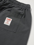 Y,IWO - Gold's Gym Tapered Logo-Print Cotton-Ripstop Track Pants - Gray