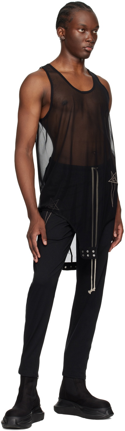 Rick Owens Black Champion Edition Basketball Tank Top Rick Owens