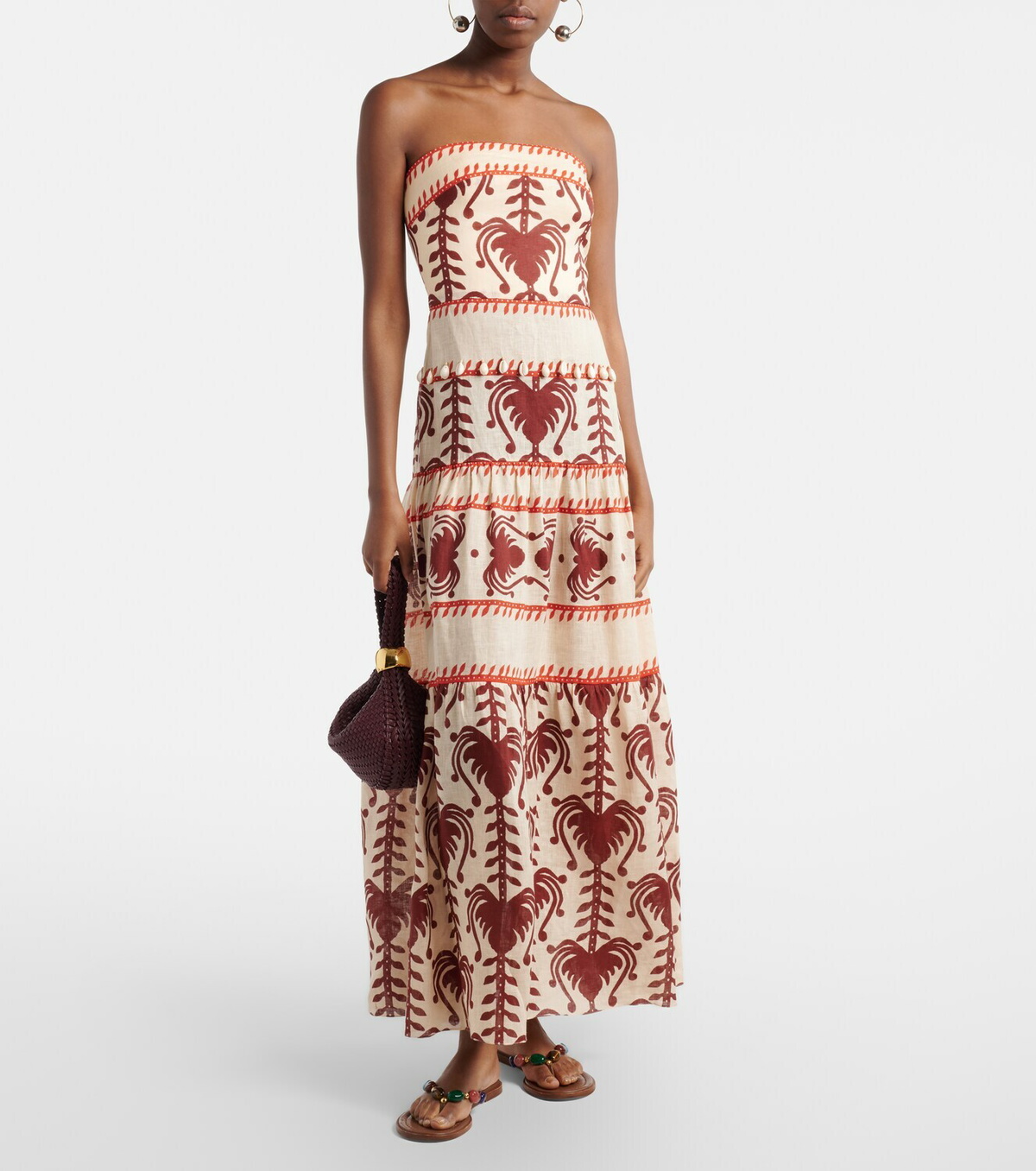 Johanna Ortiz Another Chance printed linen maxi dress