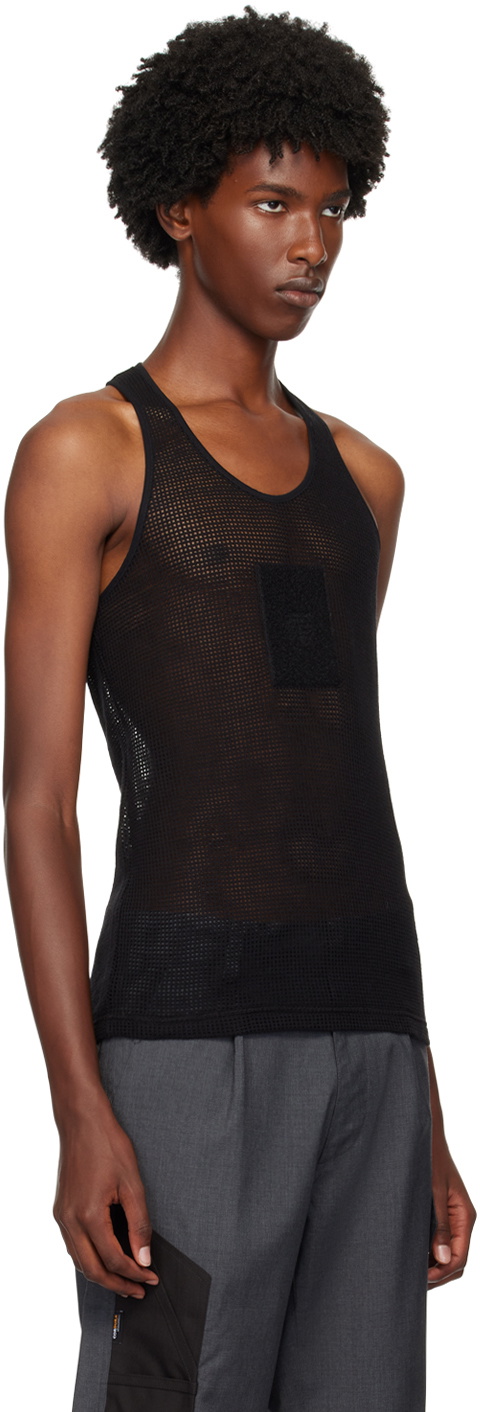 Olly Shinder Black Net Tank Top