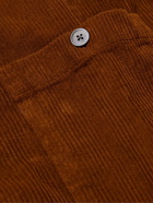 Mr P. - Garment-Dyed Cotton-Corduroy Shirt - Brown