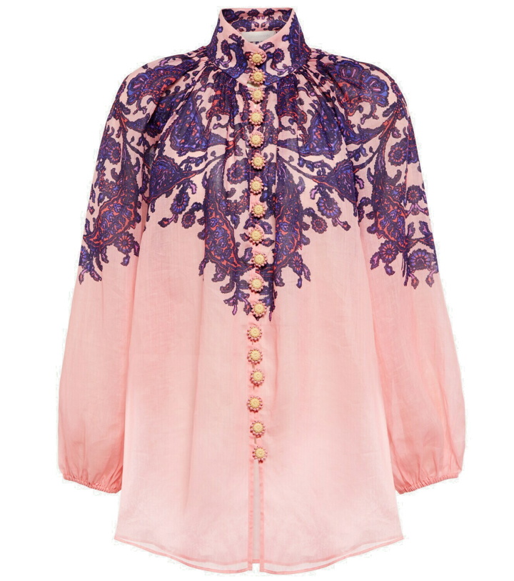 Photo: Zimmermann - Printed ramie blouse