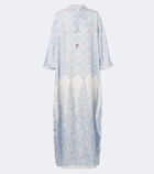 Pucci Baiadera silk twill kaftan