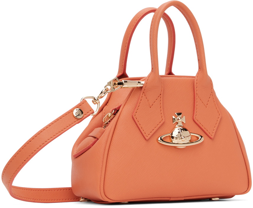 VIVIENNE WESTWOOD ブルー&オレンジ ミニ Yasmine バッグ Yasmine Mini Bag in BLUE-ORANGE-TARTAN | Vivienne Westwood®
