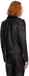 Ernest W. Baker SSENSE Exclusive Black Leather Jacket