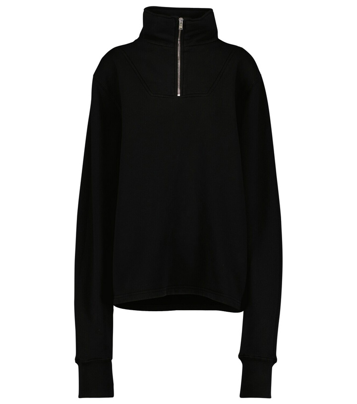 Photo: Les Tien - Cotton jersey half-zip sweatshirt