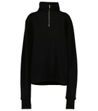 Les Tien - Cotton jersey half-zip sweatshirt