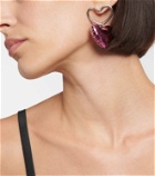 Nina Ricci Blow-up heart drop earrings