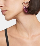 Nina Ricci Blow-up heart drop earrings