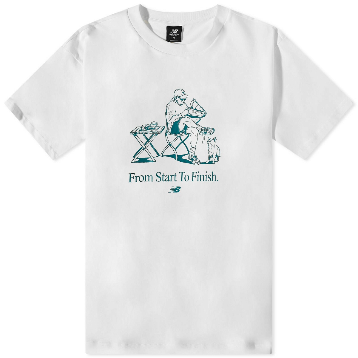 New Balance Men's Café Dog T-Shirt in Sea Salt New Balance