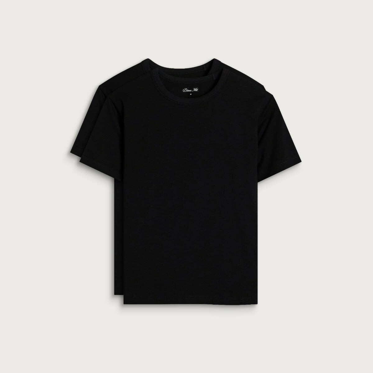Dime Men's 2-Pack Basic T-Shirts in Black