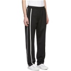 Helmut Lang Black and White Sport Striped Track Pants