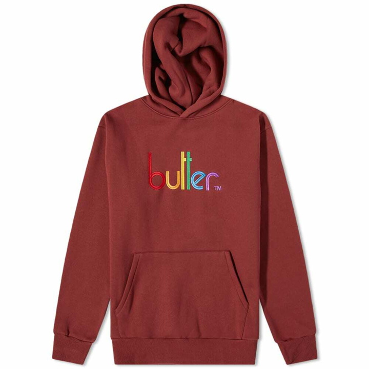 Photo: Butter Goods Men's Colours Embroidered Hoody in Plum