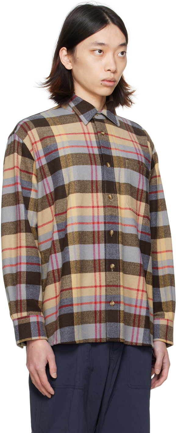 Madhappy Brown & Beige Check Shirt