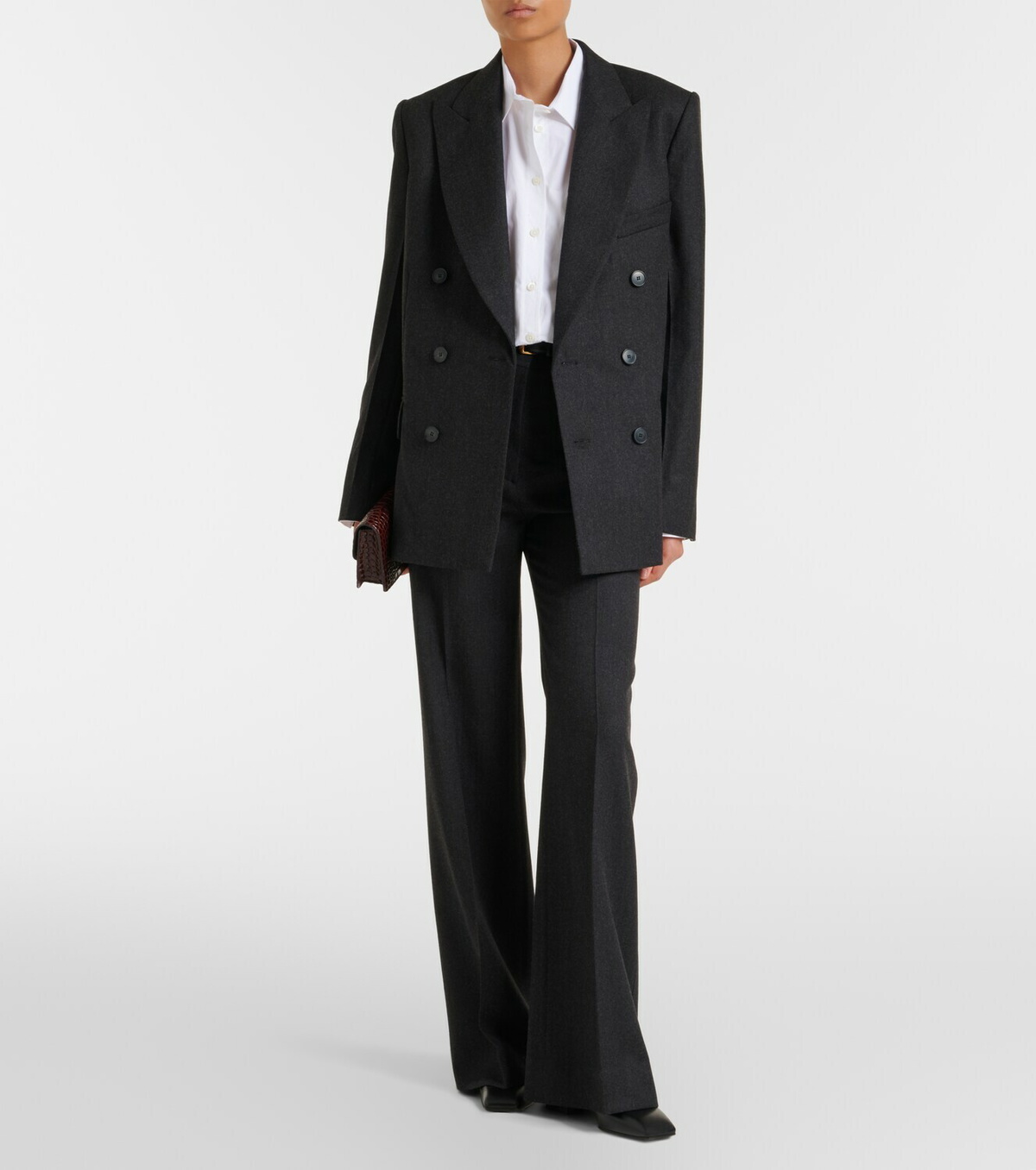 Victoria Beckham Double-breasted virgin wool blazer
