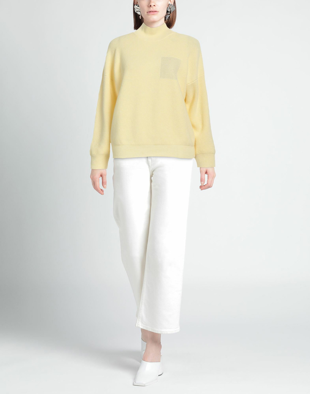 Peserico Womens Turtleneck in Yellow