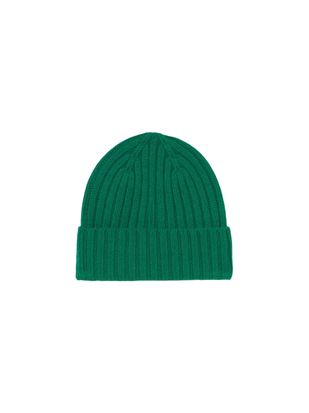 MC2 Saint Barth Man Green Cashmere Blend Hat Wengen With St. Barth Embroidery