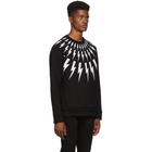 Neil Barrett Black Lightning Bolt Sweatshirt