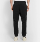 adidas Originals - Tapered Logo-Appliquéd French Cotton-Terry Sweatpants - Black