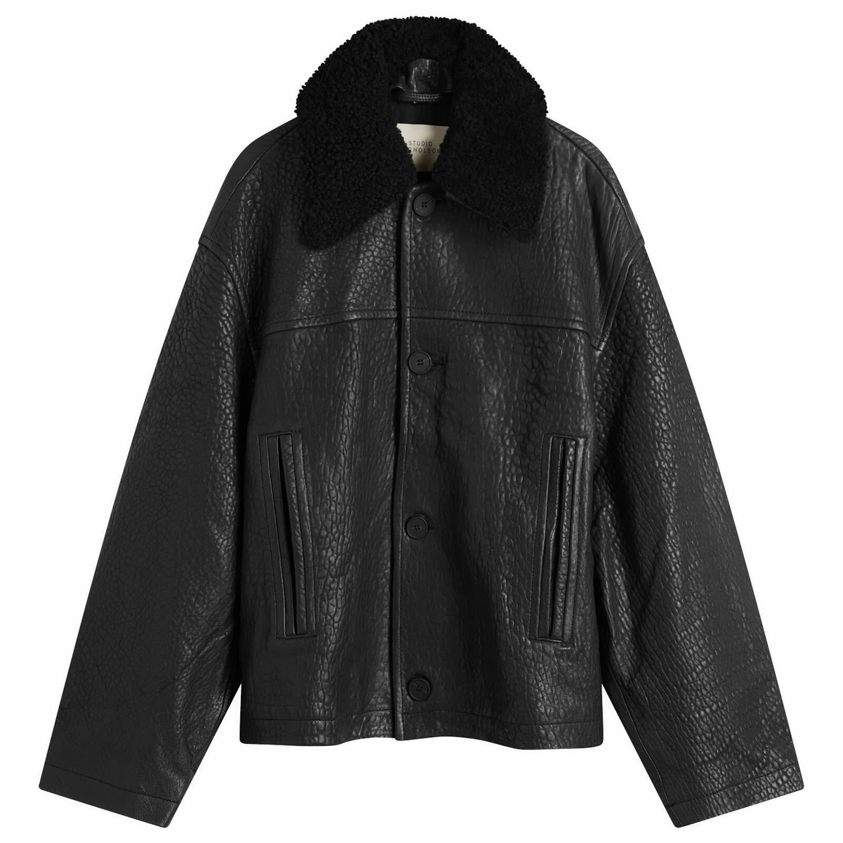 ジャケット・アウター STUDIO NICHOLSON TECHNICAL CAR COAT Studio Nicholson Men's Drive Technical Car Coat in Dark Navy