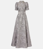 Rebecca Vallance Ruth embellished belted brocade gown