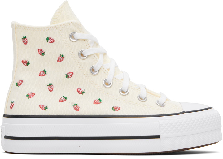 Photo: Converse Off-White Chuck Taylor All Star Embroidered Strawberries Sneakers