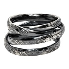 Chin Teo Silver Mini Cage Scarred Ring