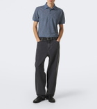 Etro Paisley cotton piqué polo shirt