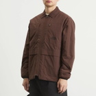 KA_YO_Prototype Men's Insulated Overshirt in Burnt Wine