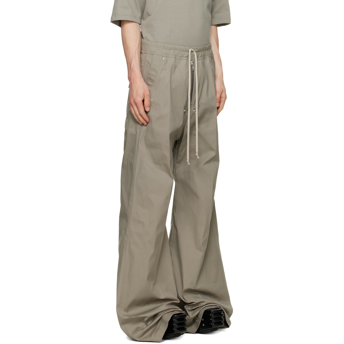Rick Owens Taupe Tower Wide Bela Trousers
