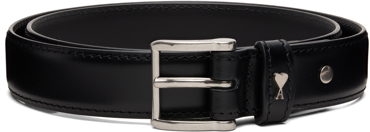 Ami Paris Paris 25mm leather belt AMI