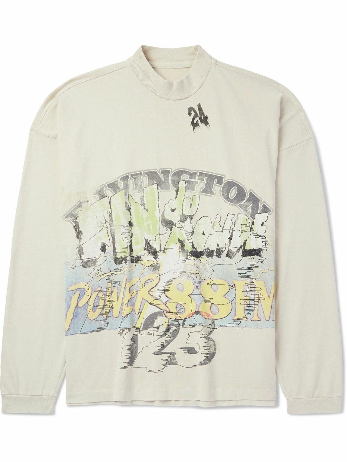 RRR123 - Fin Du Monde Printed Cotton-Jersey T-Shirt - White RRR123