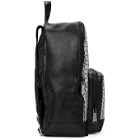 Balmain Black Leather and Nylon Beast Backpack