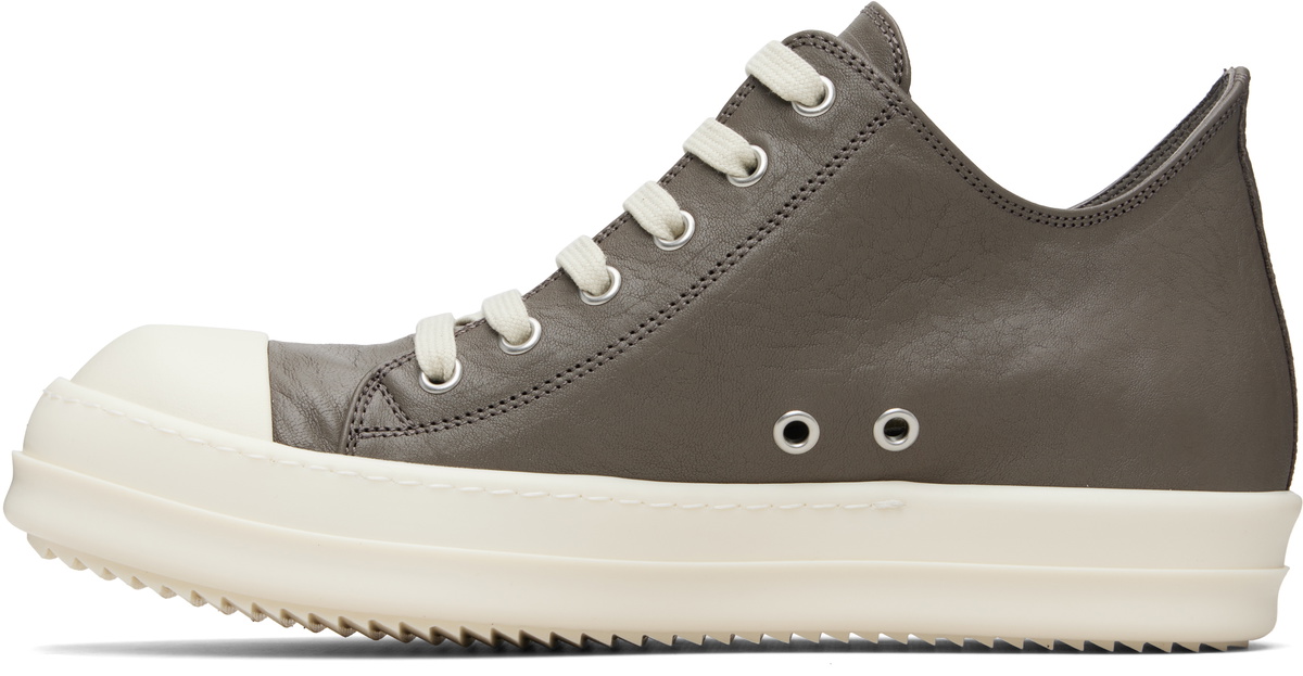 Rick Owens Gray Temple Low Sneakers