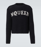 Alexander McQueen Logo cotton jacquard sweater