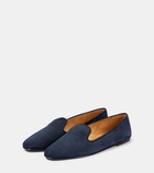 The Row Tippi suede slip-on loafers