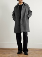 Corridor - Herringbone Wool Coat - Gray