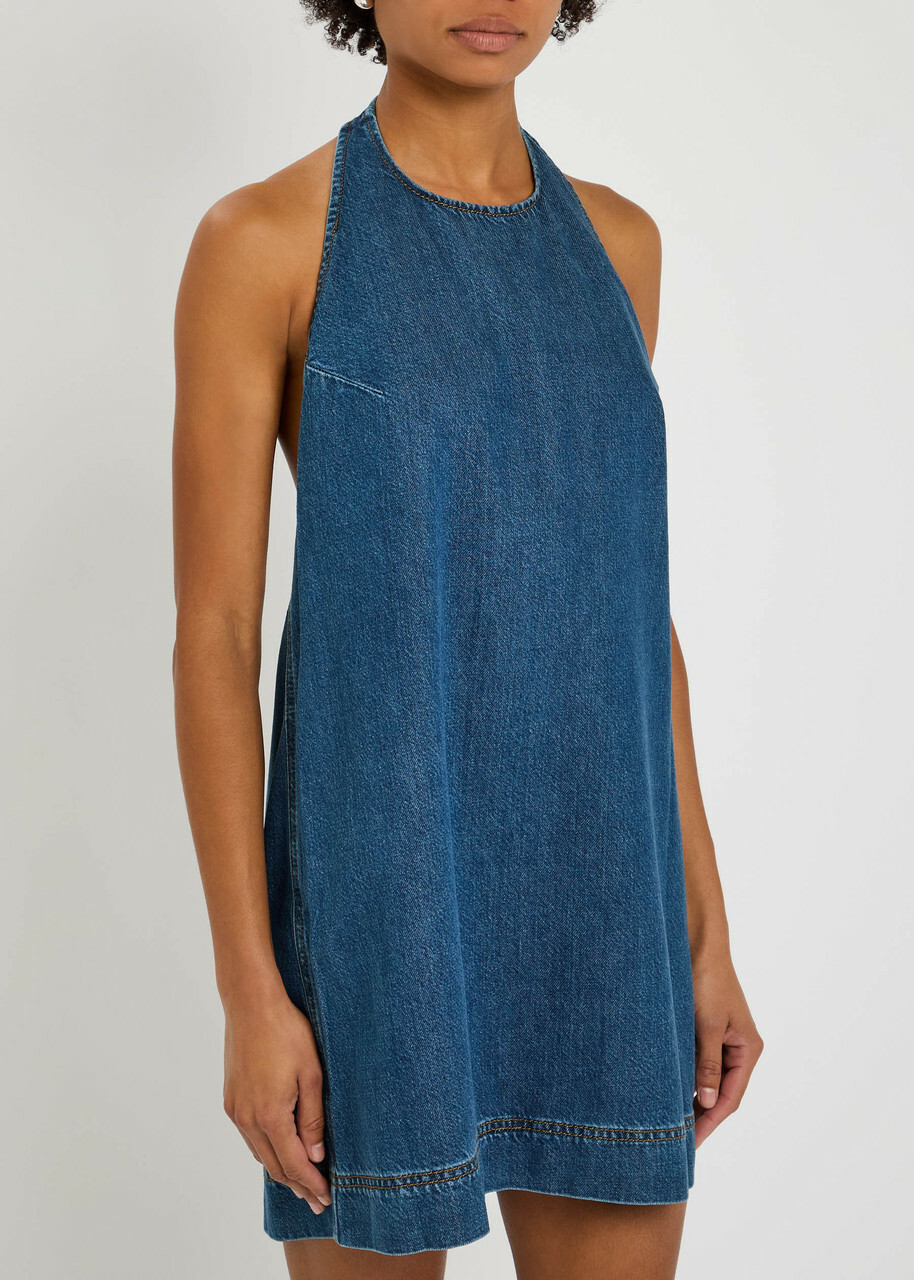 Reformation Avielle Denim Mini Dress