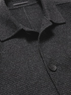 Mr P. - Checked Double-Faced Wool and Cashmere-Blend Coat - Gray