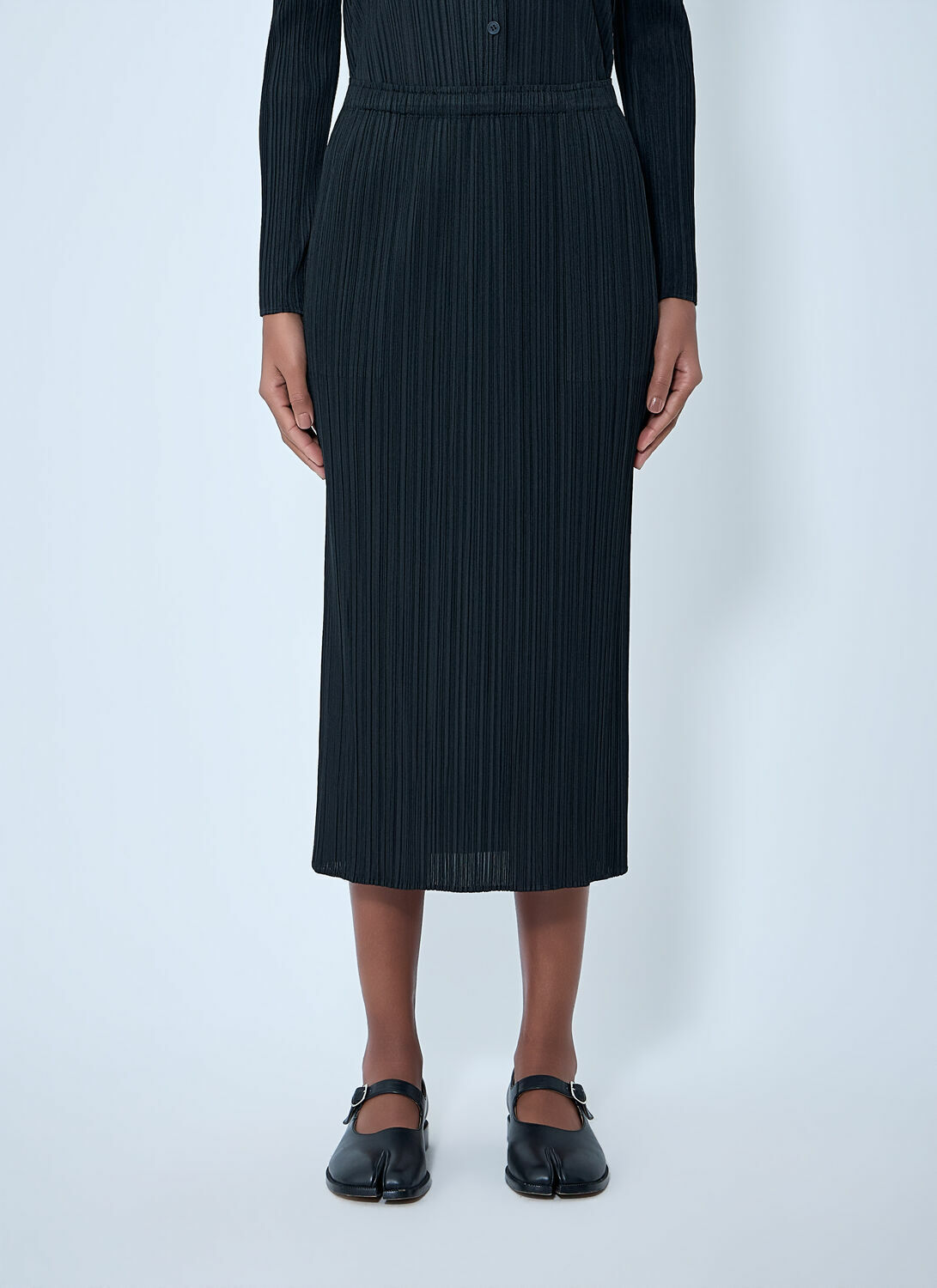Pleats Please Issey Miyake Pleated Midi Skirt