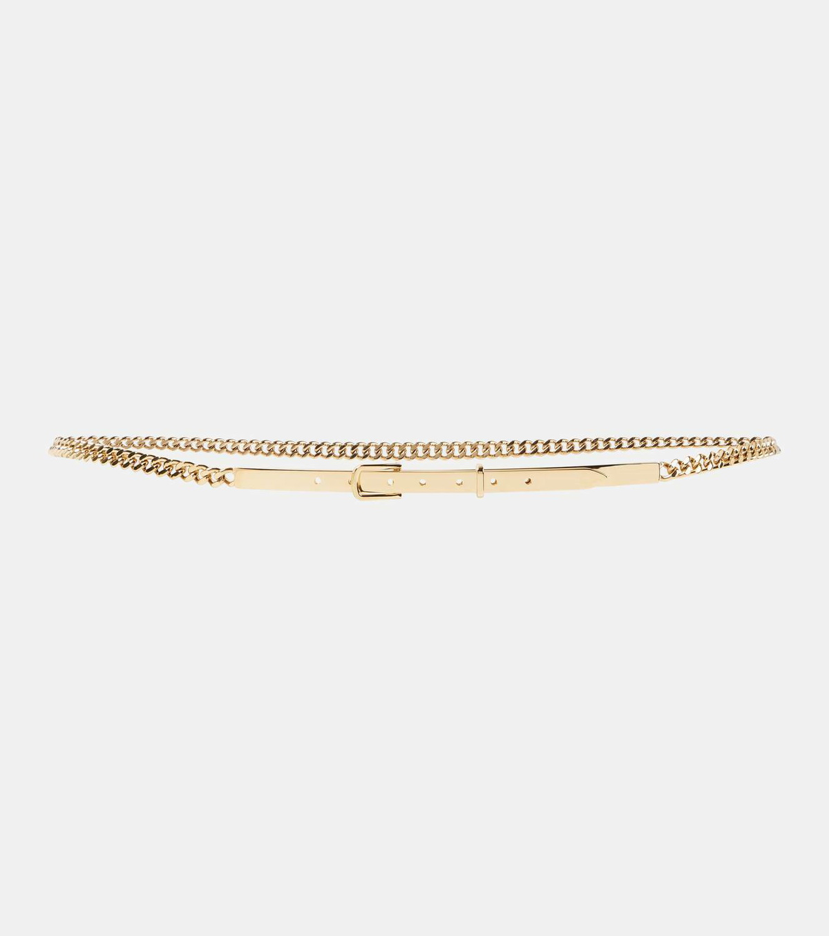 Toteme Gold Chain Link Belt with Adjustable Strap NWOT Hpmjz Chain Belt for Women Metal Waist Chain Chunky Belly  main image 2