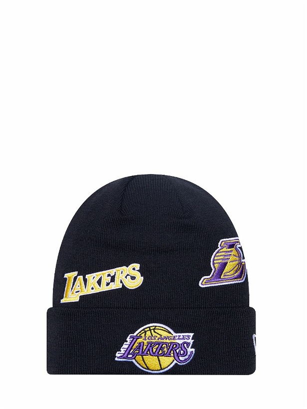 Photo: NEW ERA - Multi-patch Los Angeles Lakers Beanie
